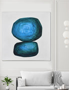 WEIGHTED by Marvin on GIANT ART - blue abstract