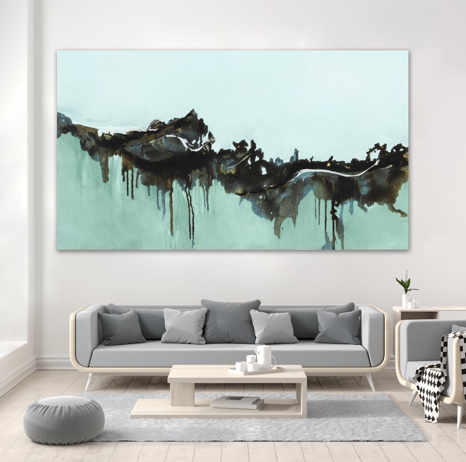 Above and Below I by Marianne Broome on GIANT ART - grey abstract