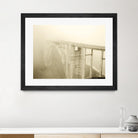 Misty Bridge by Dennis Frates on GIANT ART - grey photo art