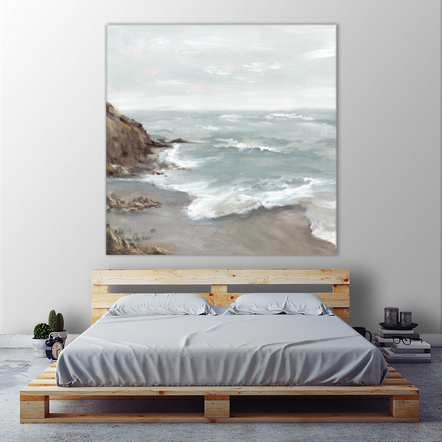 Beautiful Bay by Eva Watts on GIANT ART - blue abstract vacation