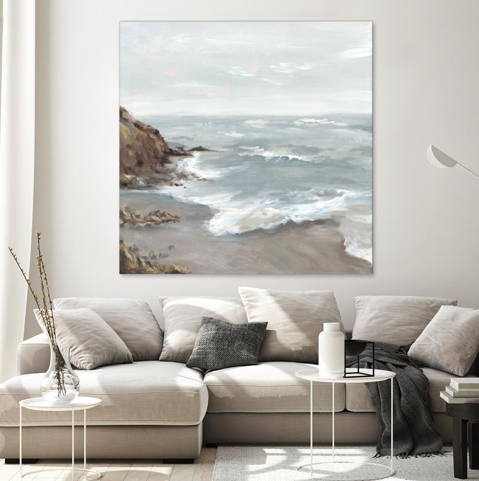 Beautiful Bay by Eva Watts on GIANT ART - blue abstract vacation