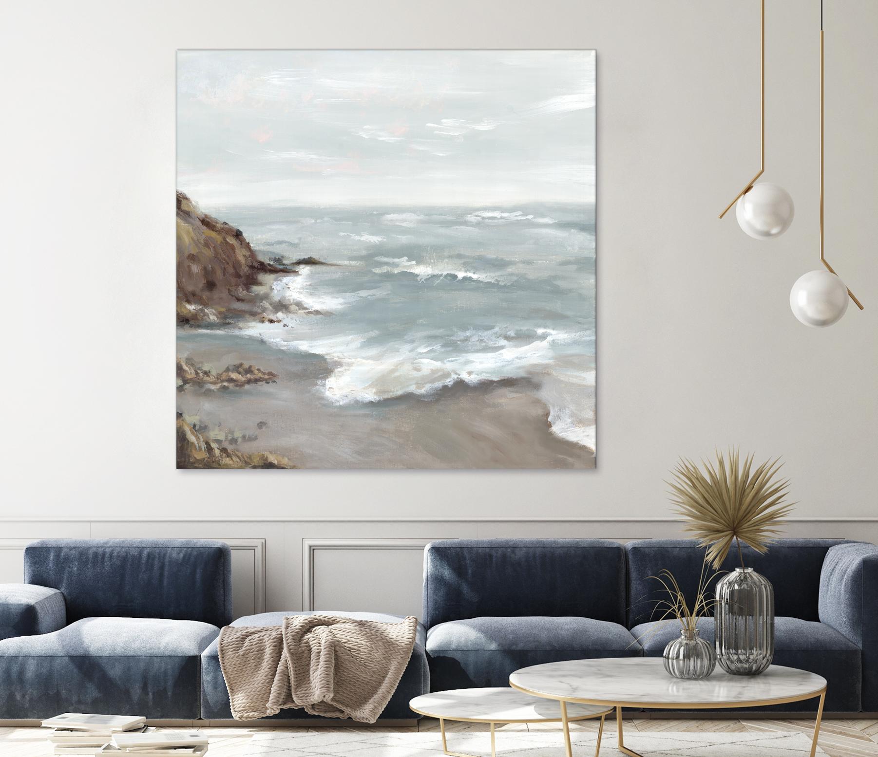 Beautiful Bay by Eva Watts on GIANT ART - blue abstract vacation