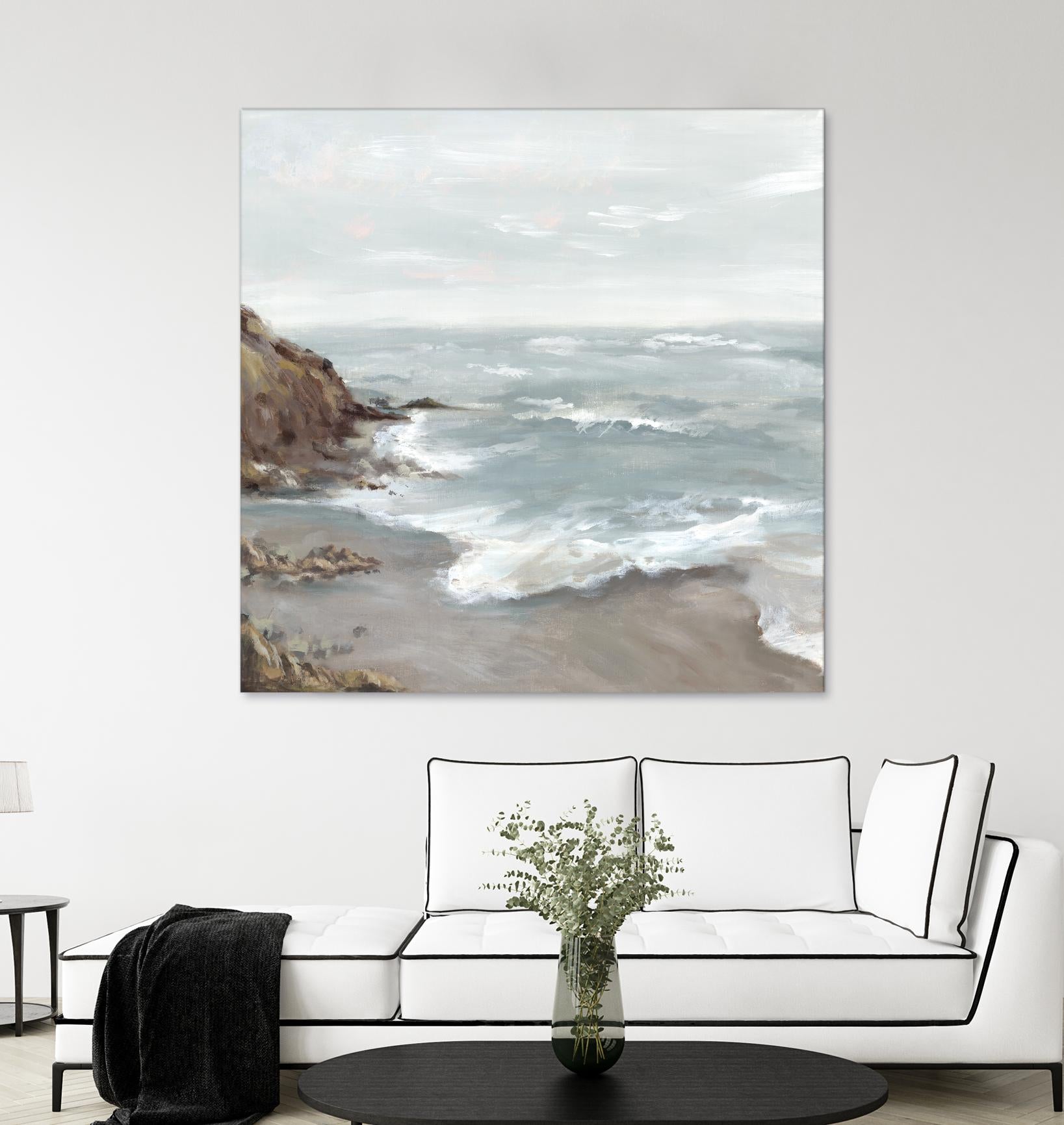 Beautiful Bay by Eva Watts on GIANT ART - blue abstract vacation