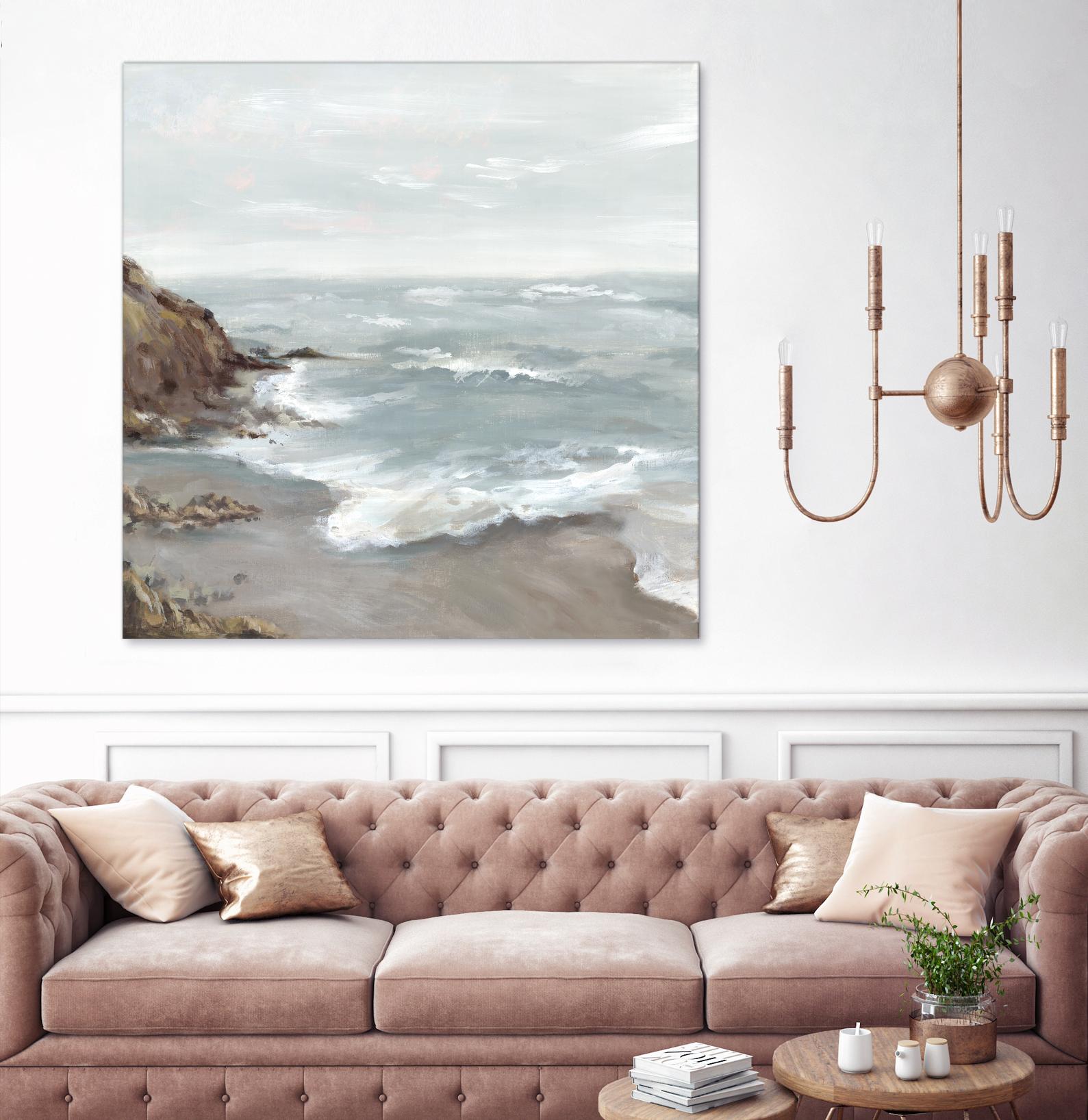 Beautiful Bay by Eva Watts on GIANT ART - blue abstract vacation