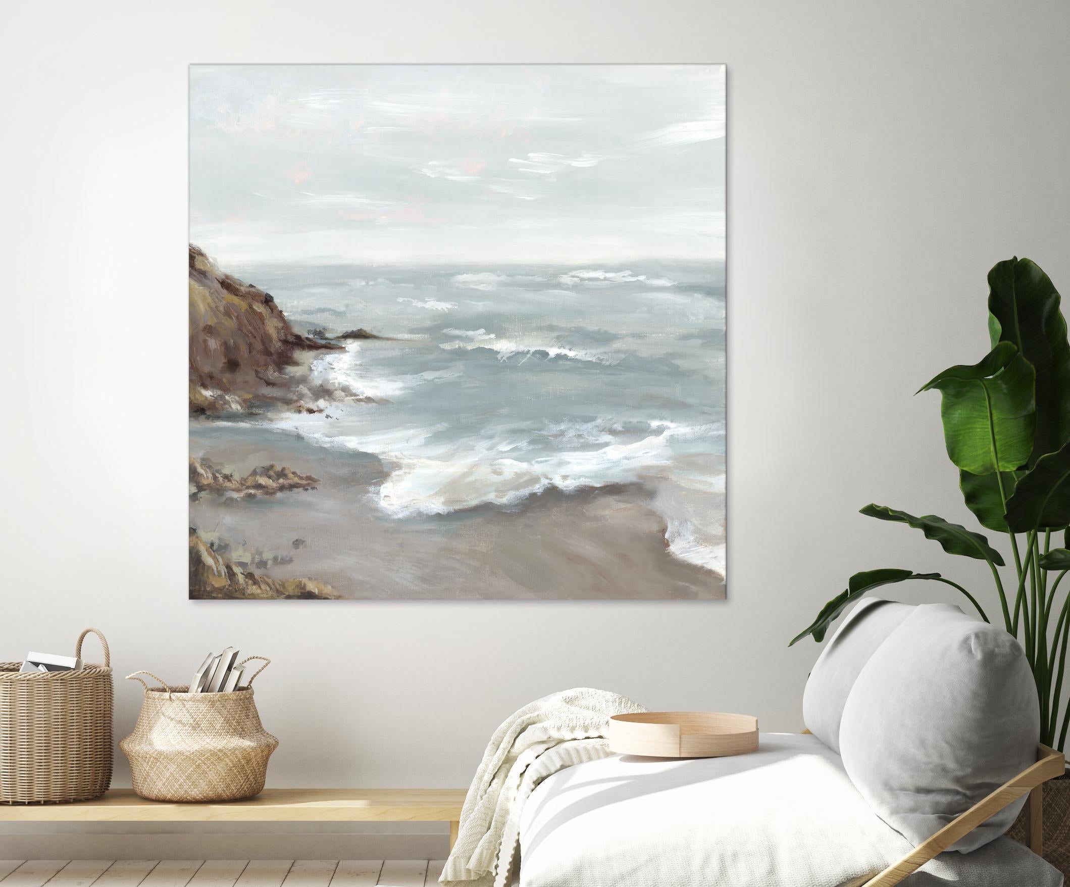 Beautiful Bay by Eva Watts on GIANT ART - blue abstract vacation