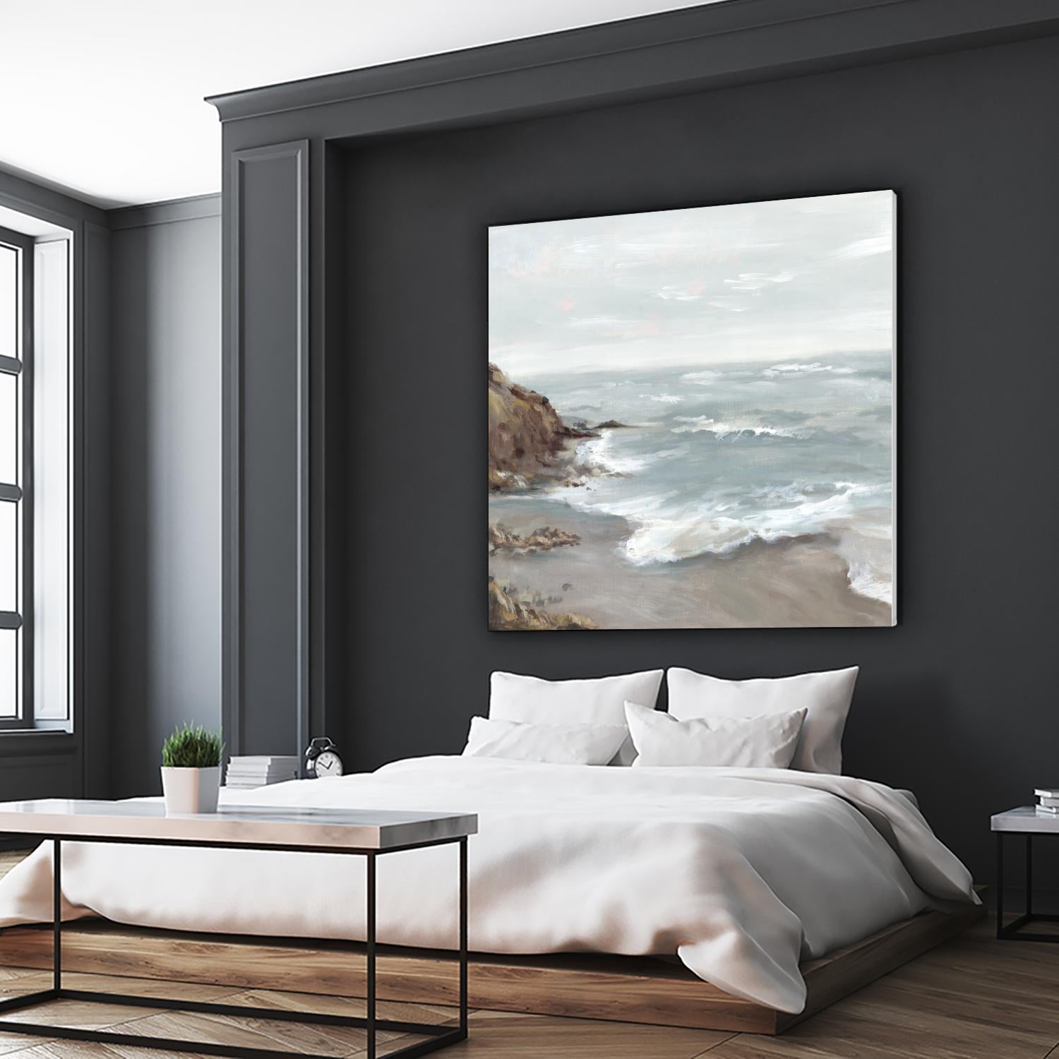 Beautiful Bay by Eva Watts on GIANT ART - blue abstract vacation