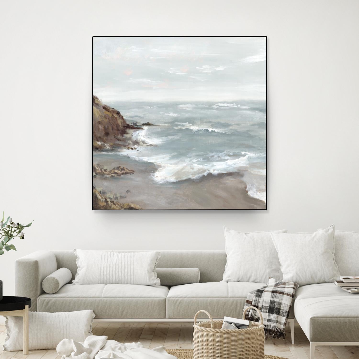 Beautiful Bay by Eva Watts on GIANT ART - blue abstract vacation