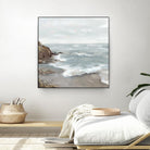 Beautiful Bay by Eva Watts on GIANT ART - blue abstract vacation