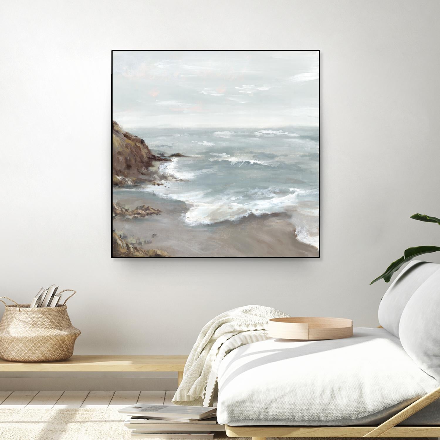 Beautiful Bay by Eva Watts on GIANT ART - blue abstract vacation