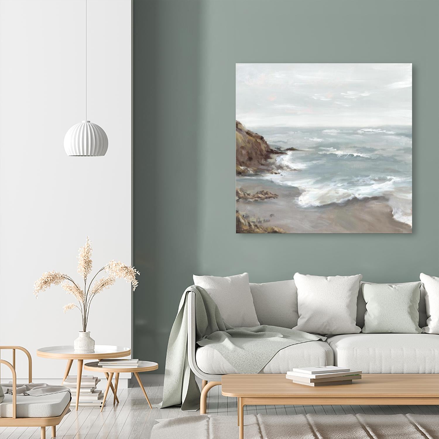 Beautiful Bay by Eva Watts on GIANT ART - blue abstract vacation
