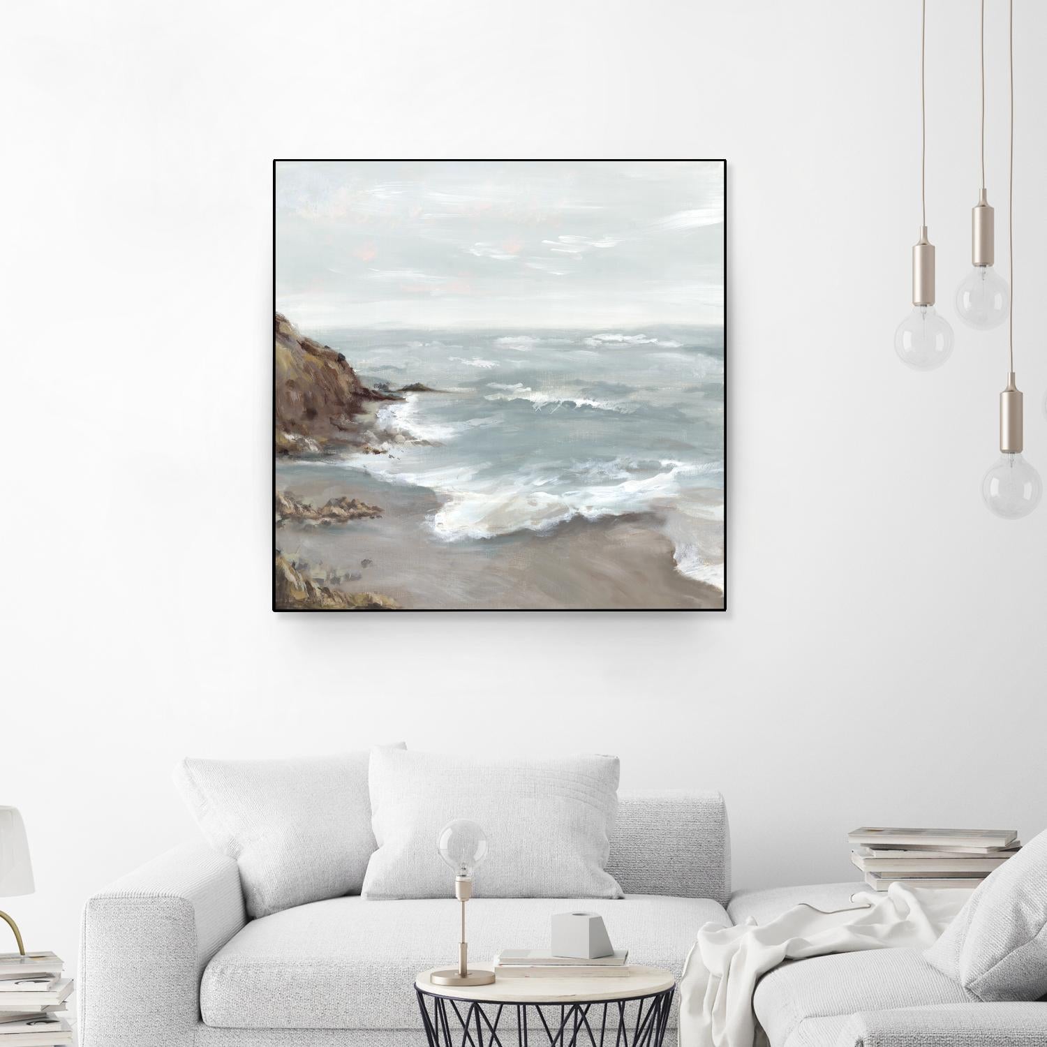 Beautiful Bay by Eva Watts on GIANT ART - blue abstract vacation