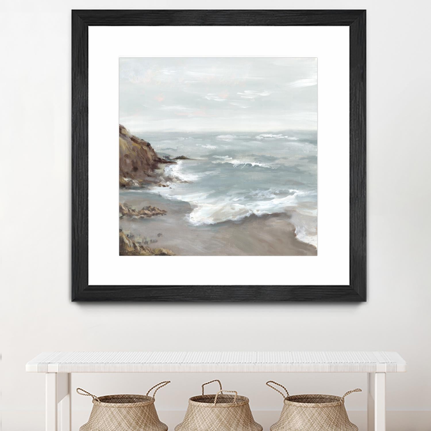 Beautiful Bay by Eva Watts on GIANT ART - blue abstract vacation