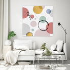 Colour Motion I by Isabelle Z on GIANT ART - pink shapes circles