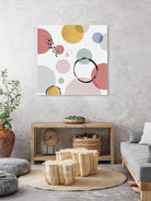 Colour Motion I by Isabelle Z on GIANT ART - pink shapes circles