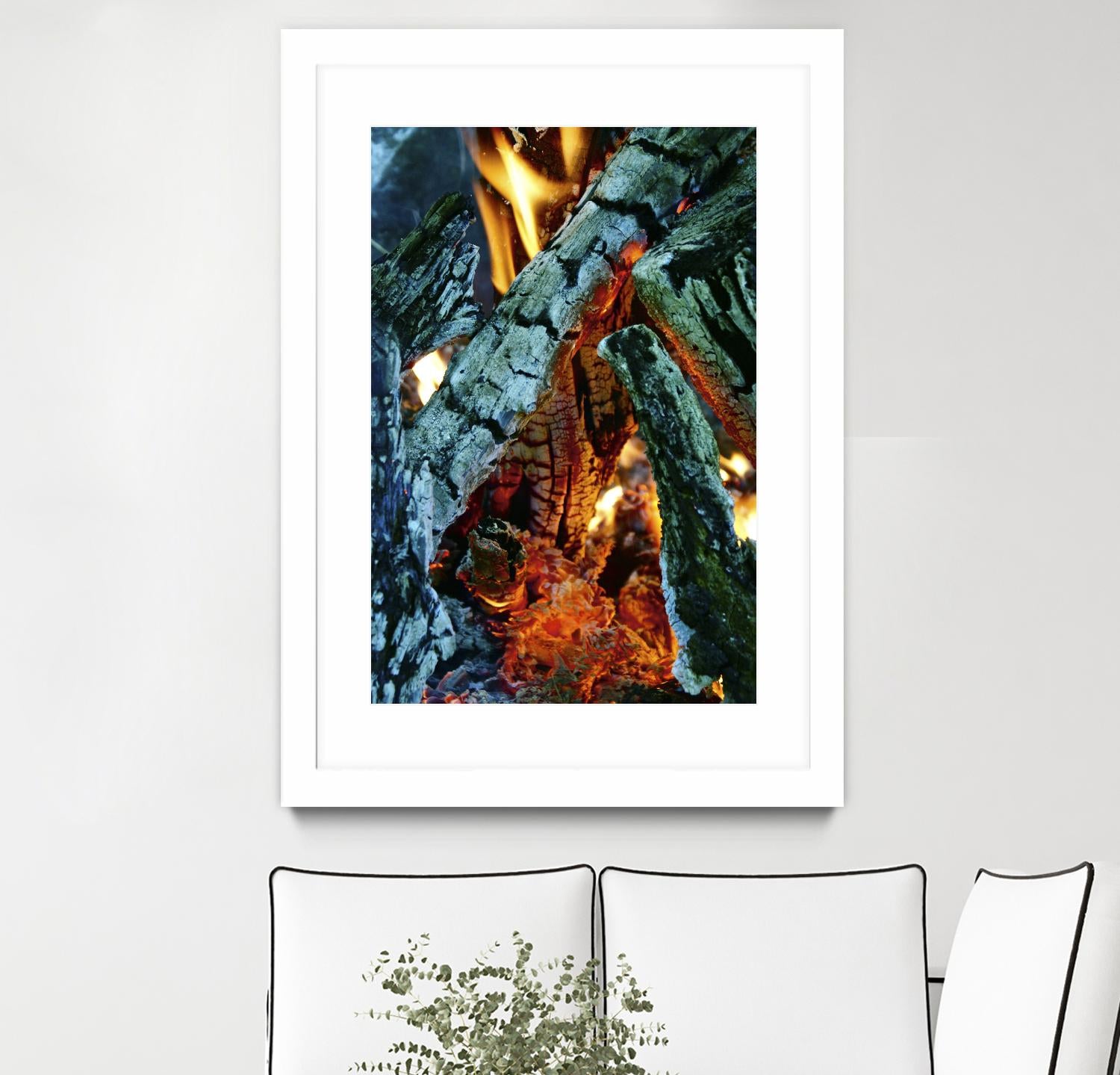 Camp Fire by Jaime Rodominick on GIANT ART - orange photo art