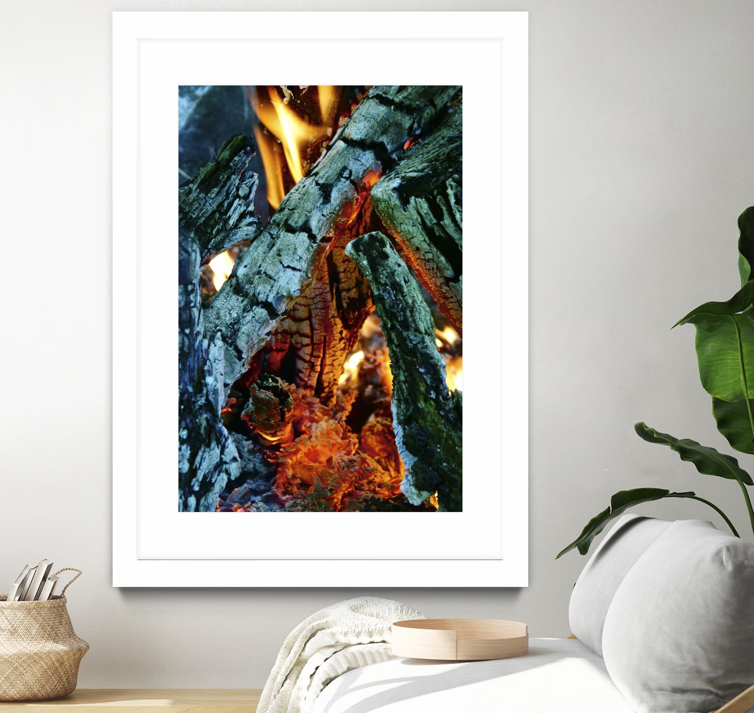 Camp Fire by Jaime Rodominick on GIANT ART - orange photo art