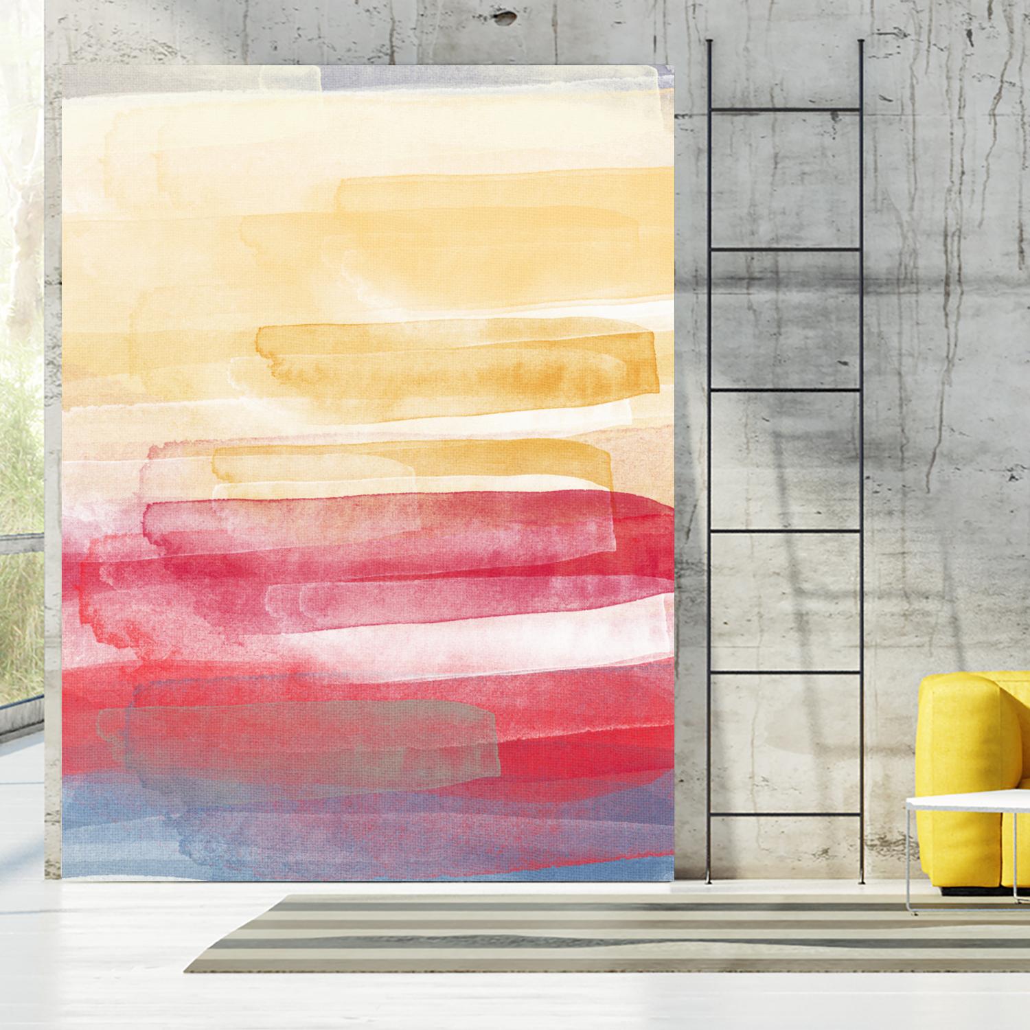 A Little More by Jenn Jorgensen on GIANT ART - yellow abstract