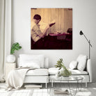 Reading Man by Joe Gemignani on GIANT ART - beige photo art
