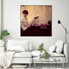 Reading Man by Joe Gemignani on GIANT ART - beige photo art