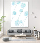 Day Flowers II by Joe Gemignani on GIANT ART - cyan abstract