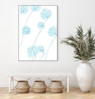 Day Flowers II by Joe Gemignani on GIANT ART - cyan abstract