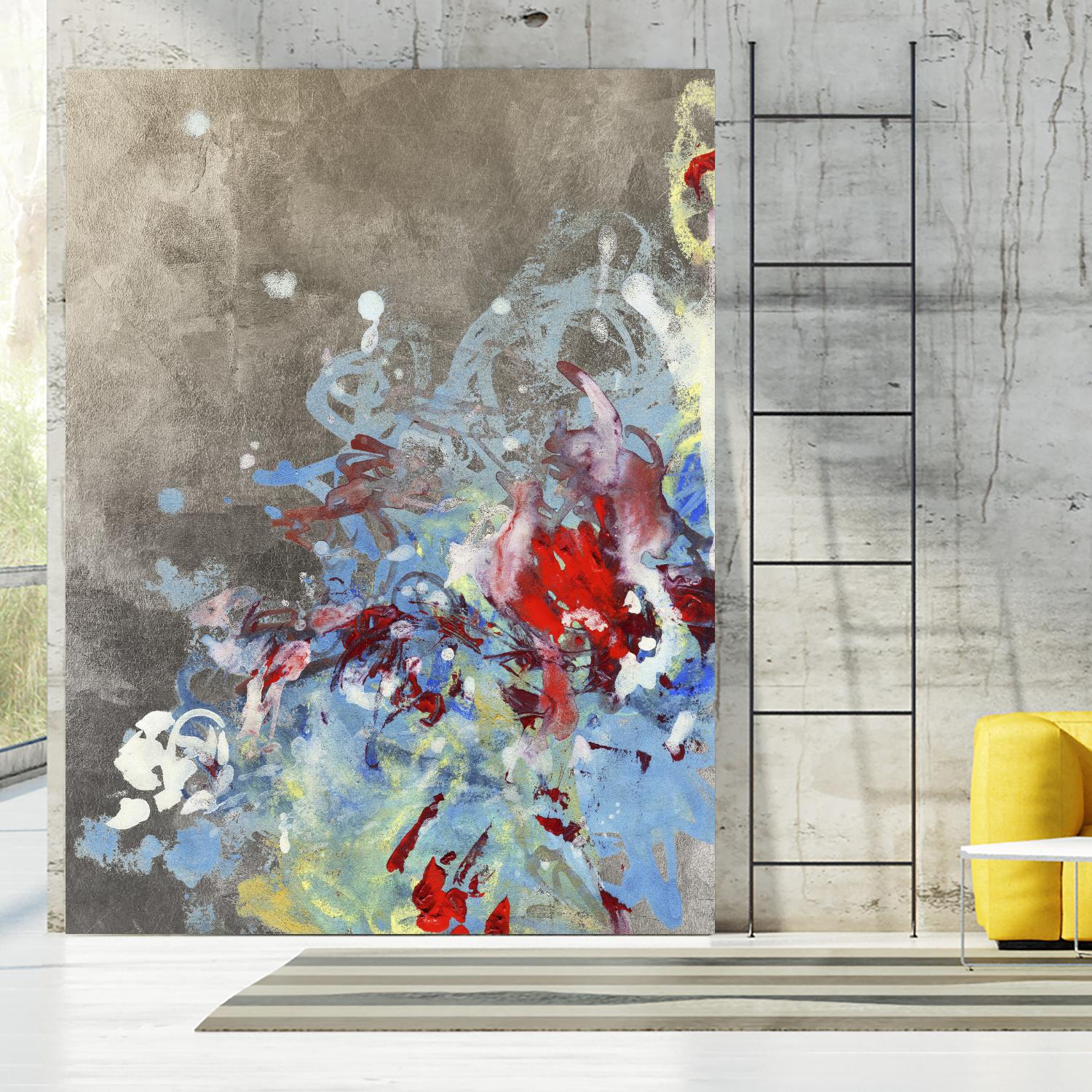 Luster III by Kathryn Neale on GIANT ART - blue abstract