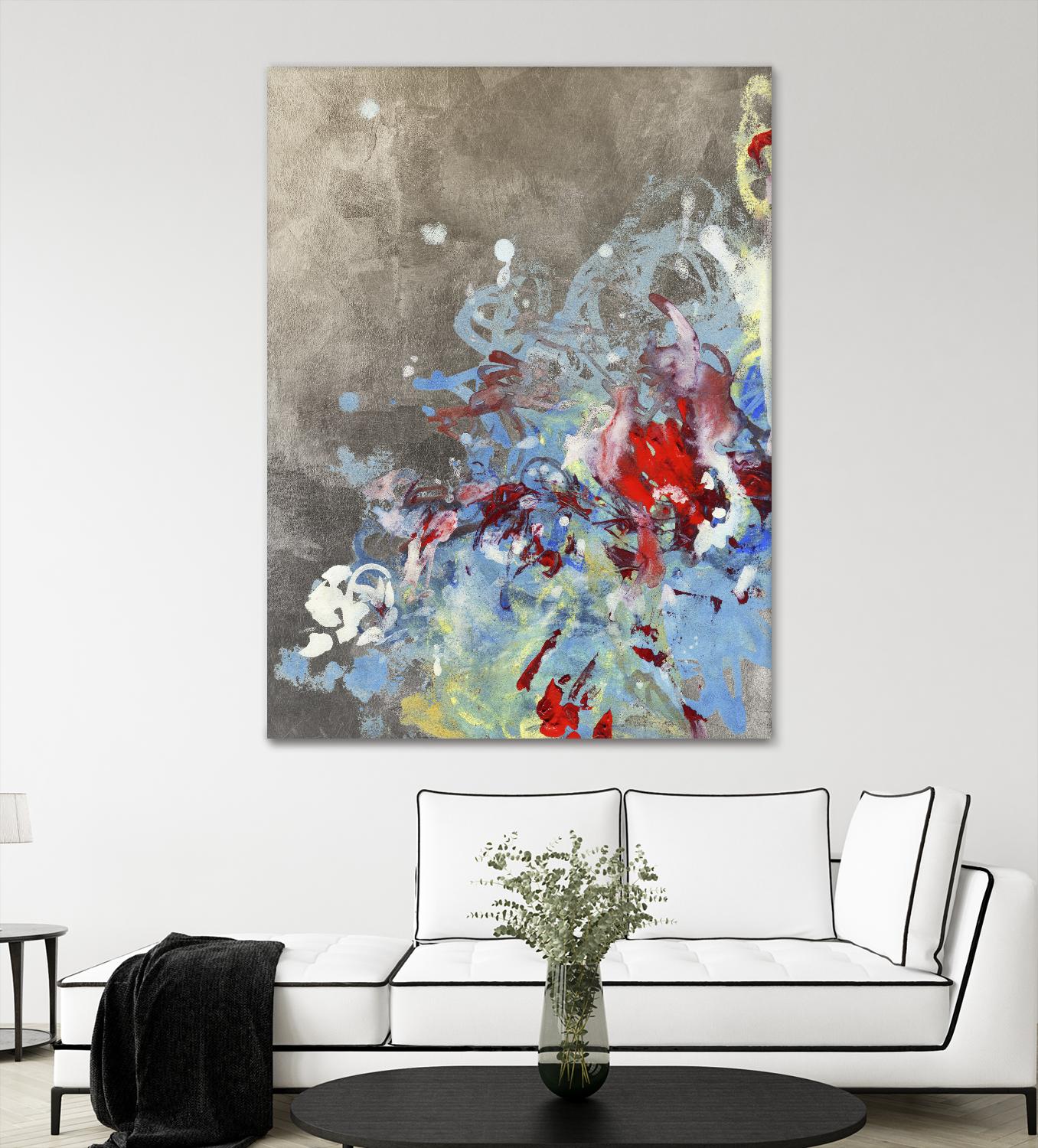 Luster III by Kathryn Neale on GIANT ART - blue abstract