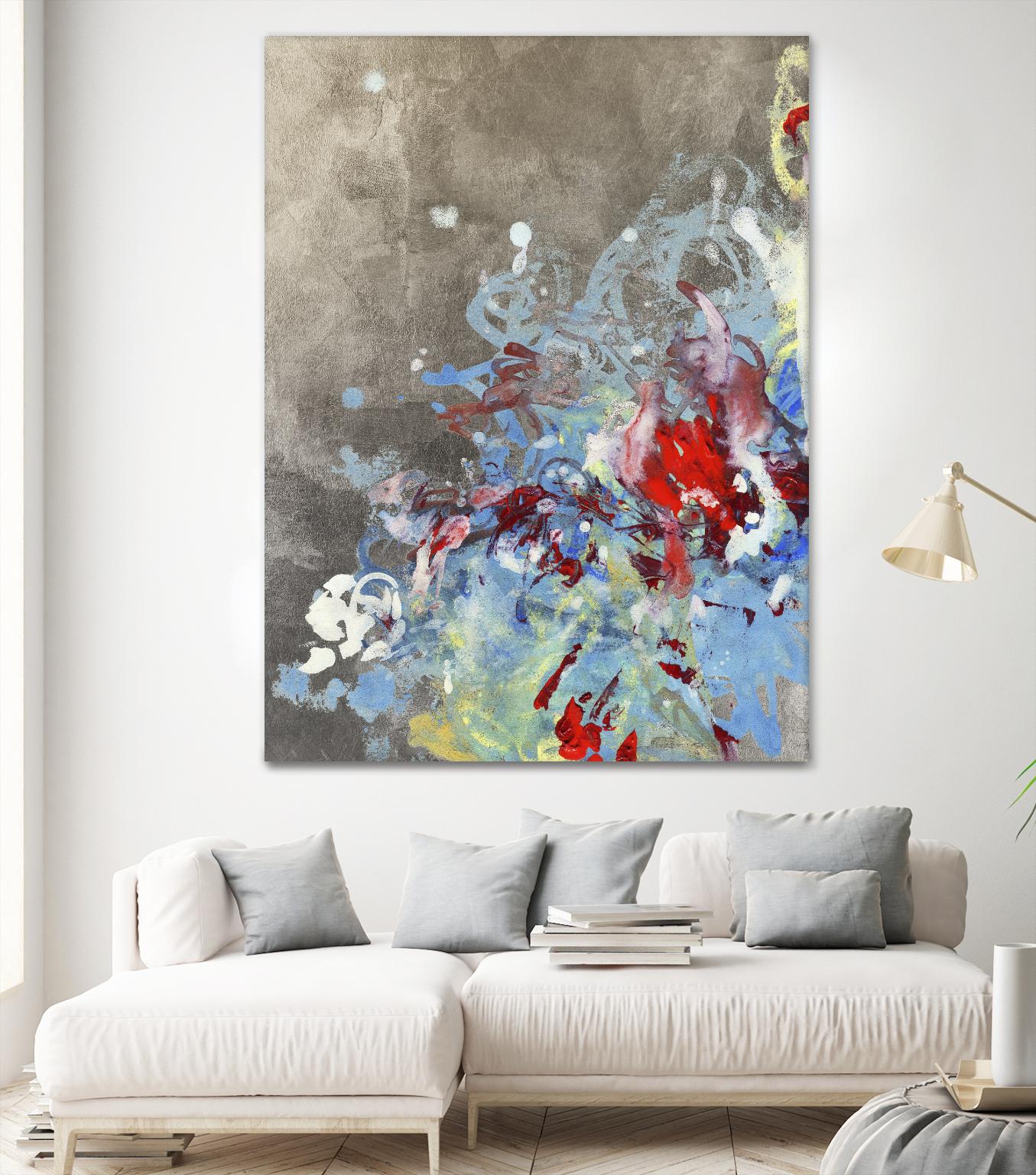 Luster III by Kathryn Neale on GIANT ART - blue abstract