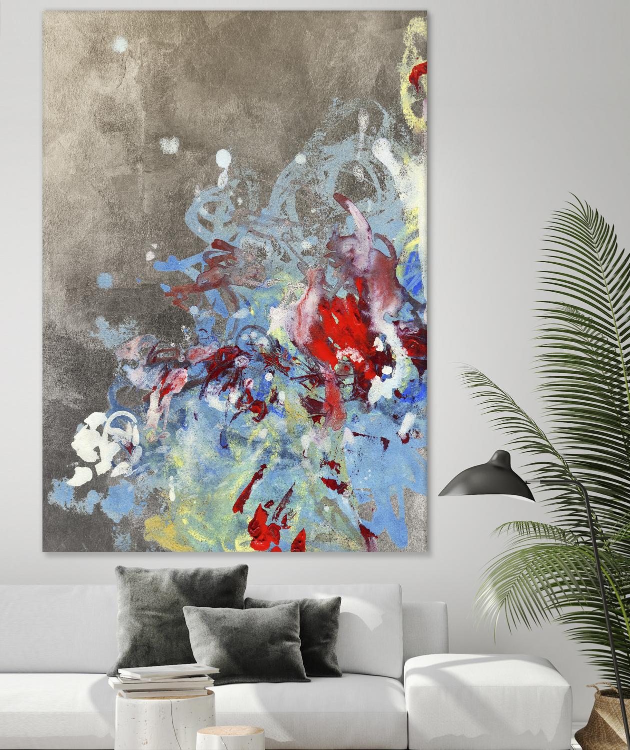 Luster III by Kathryn Neale on GIANT ART - blue abstract