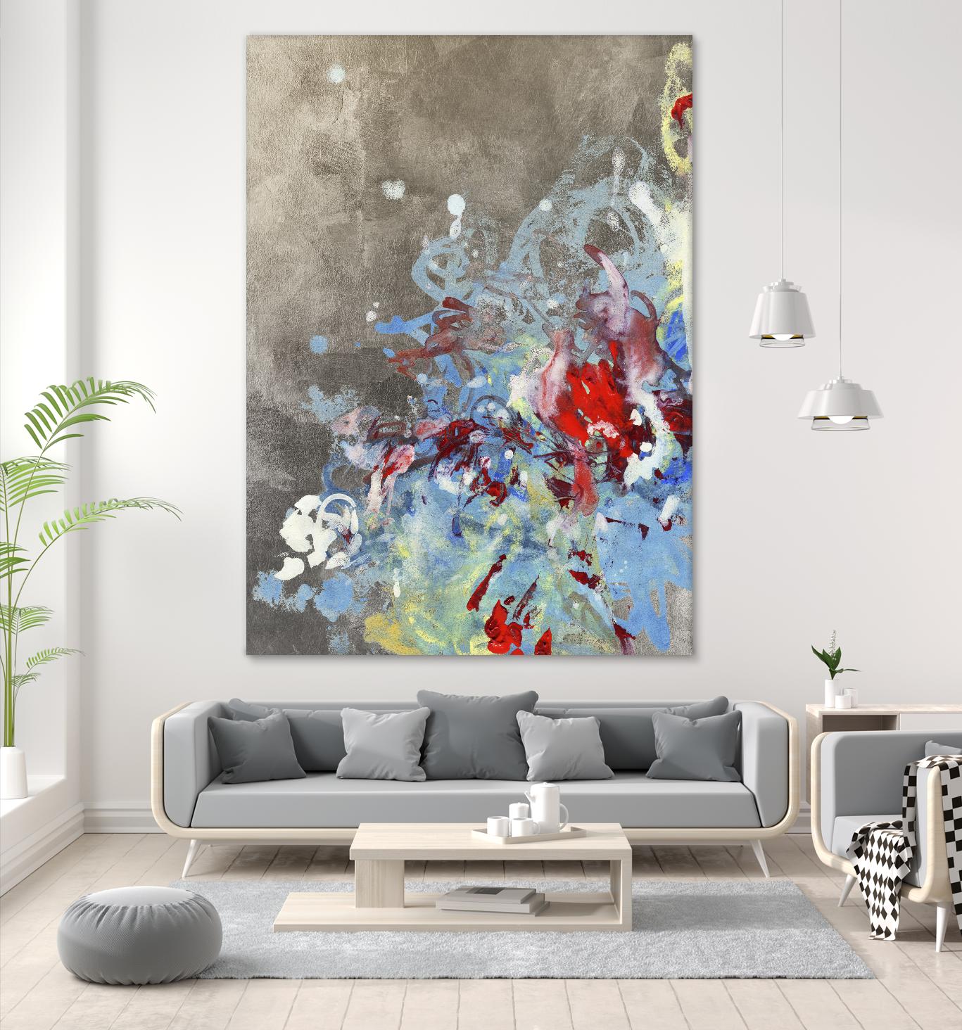 Luster III by Kathryn Neale on GIANT ART - blue abstract