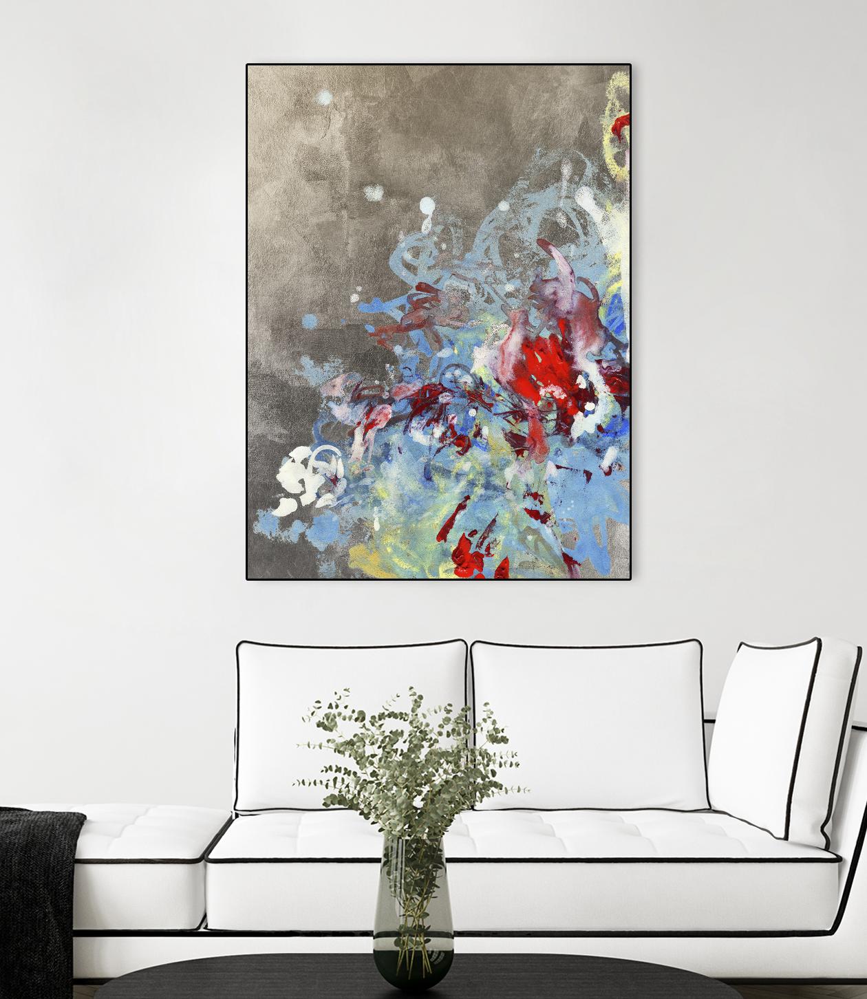 Luster III by Kathryn Neale on GIANT ART - blue abstract