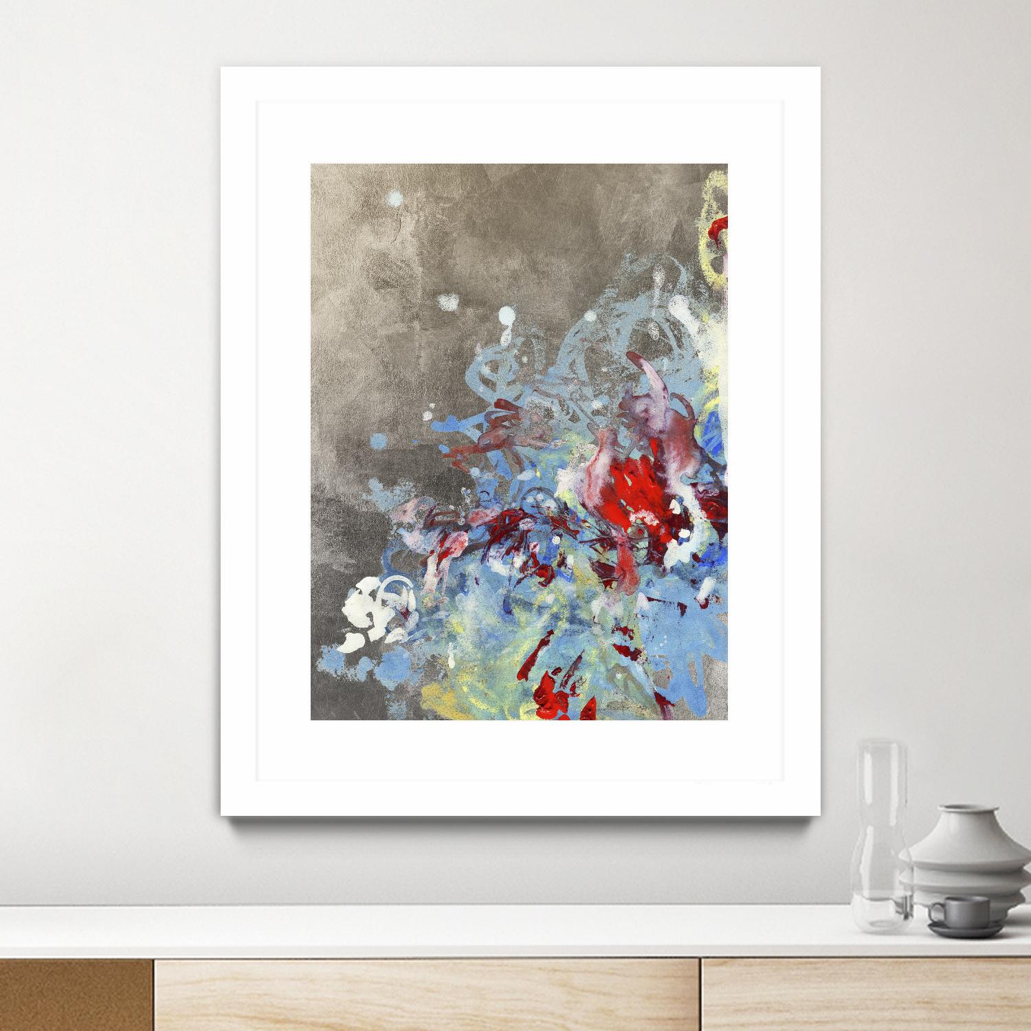 Luster III by Kathryn Neale on GIANT ART - blue abstract