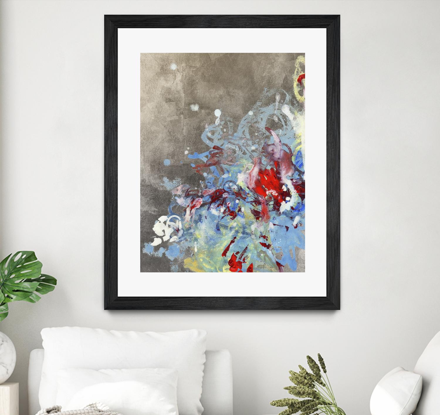 Luster III by Kathryn Neale on GIANT ART - blue abstract