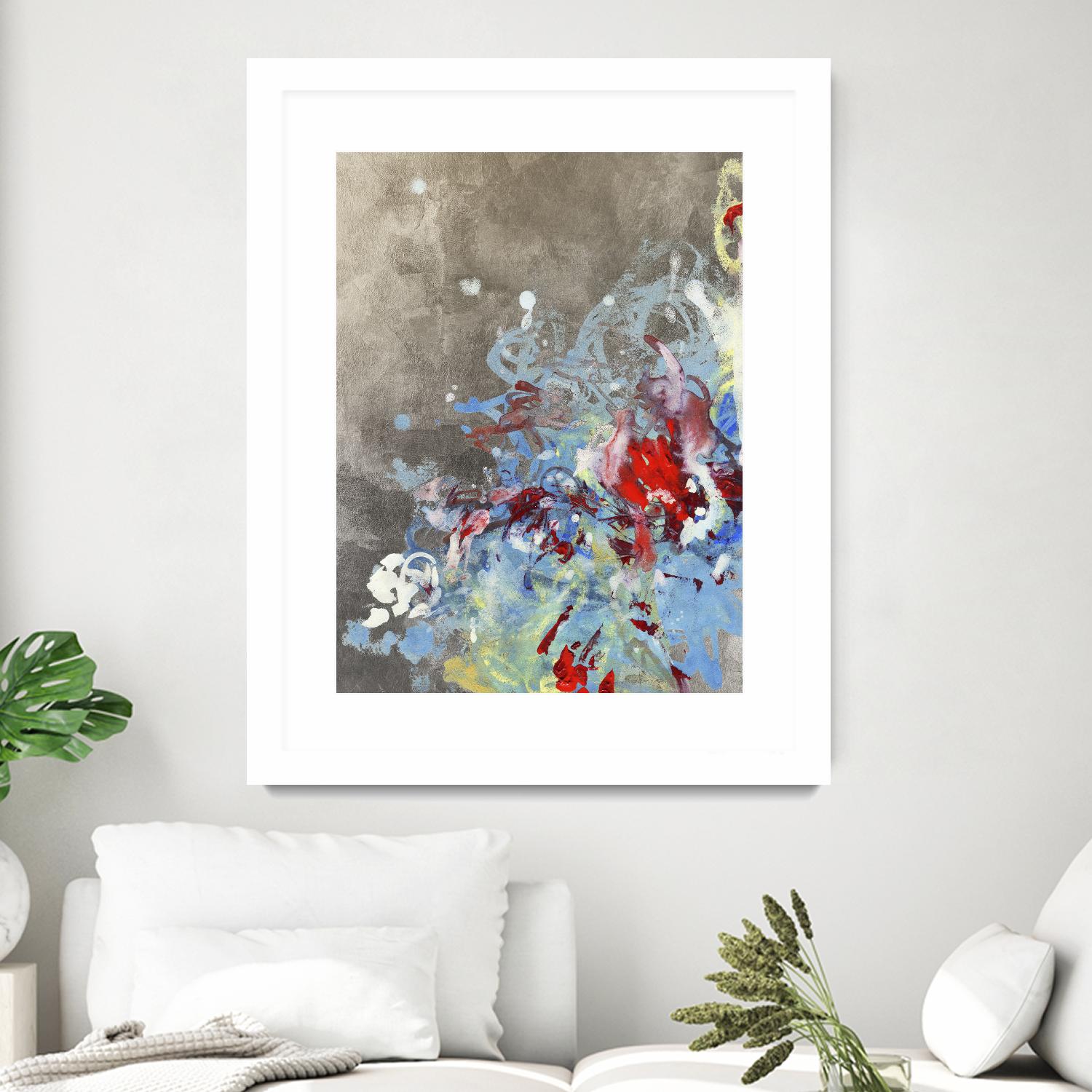 Luster III by Kathryn Neale on GIANT ART - blue abstract