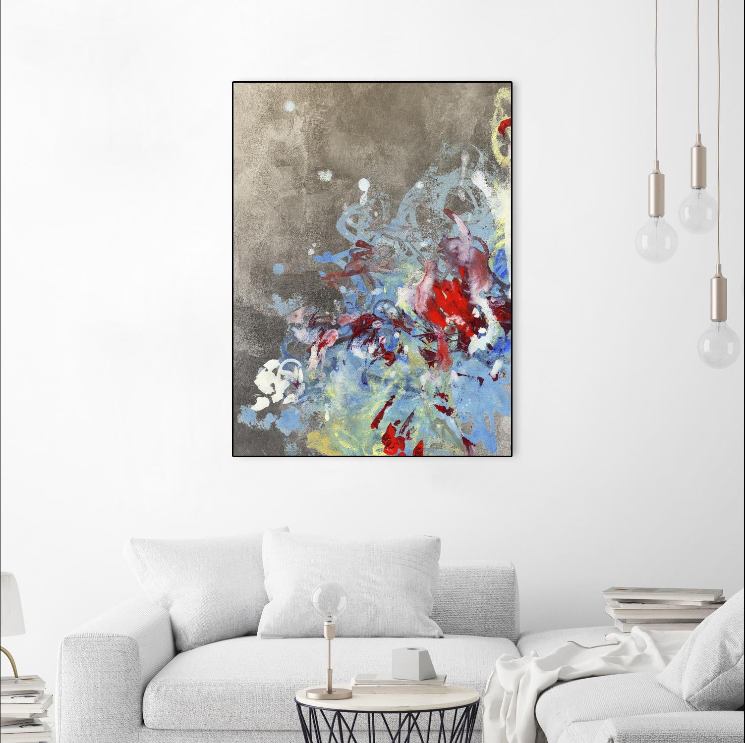 Luster III by Kathryn Neale on GIANT ART - blue abstract