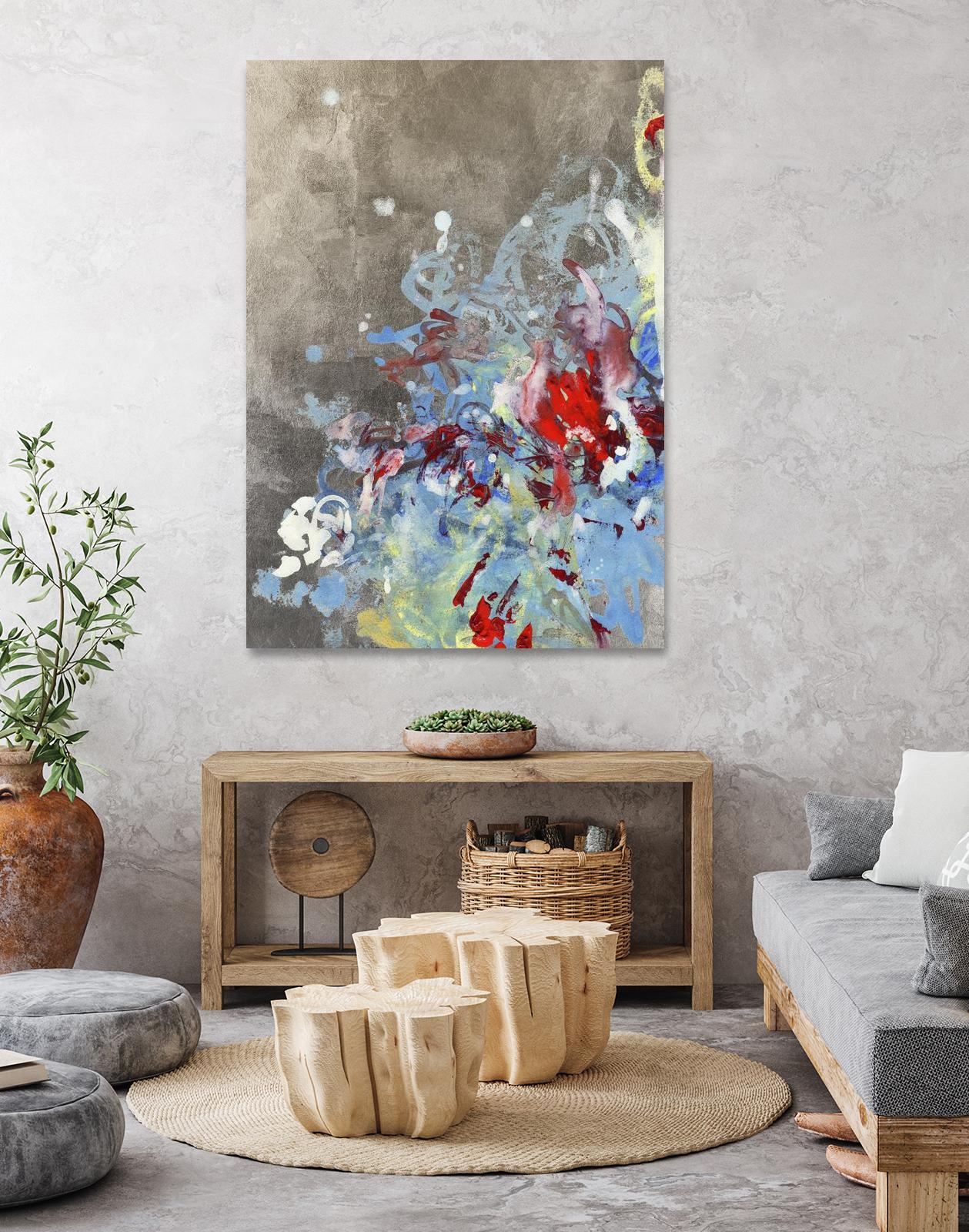 Luster III by Kathryn Neale on GIANT ART - blue abstract