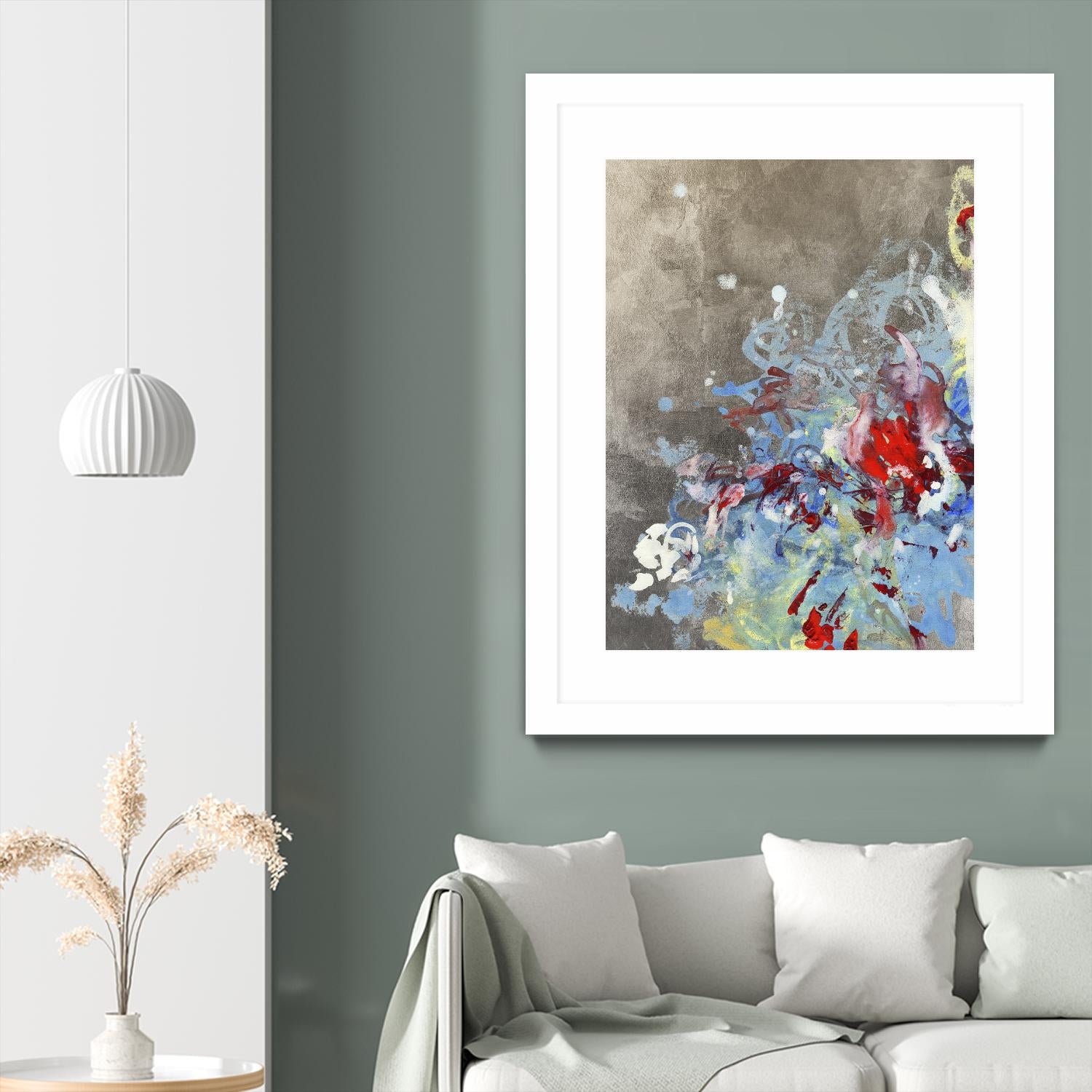 Luster III by Kathryn Neale on GIANT ART - blue abstract