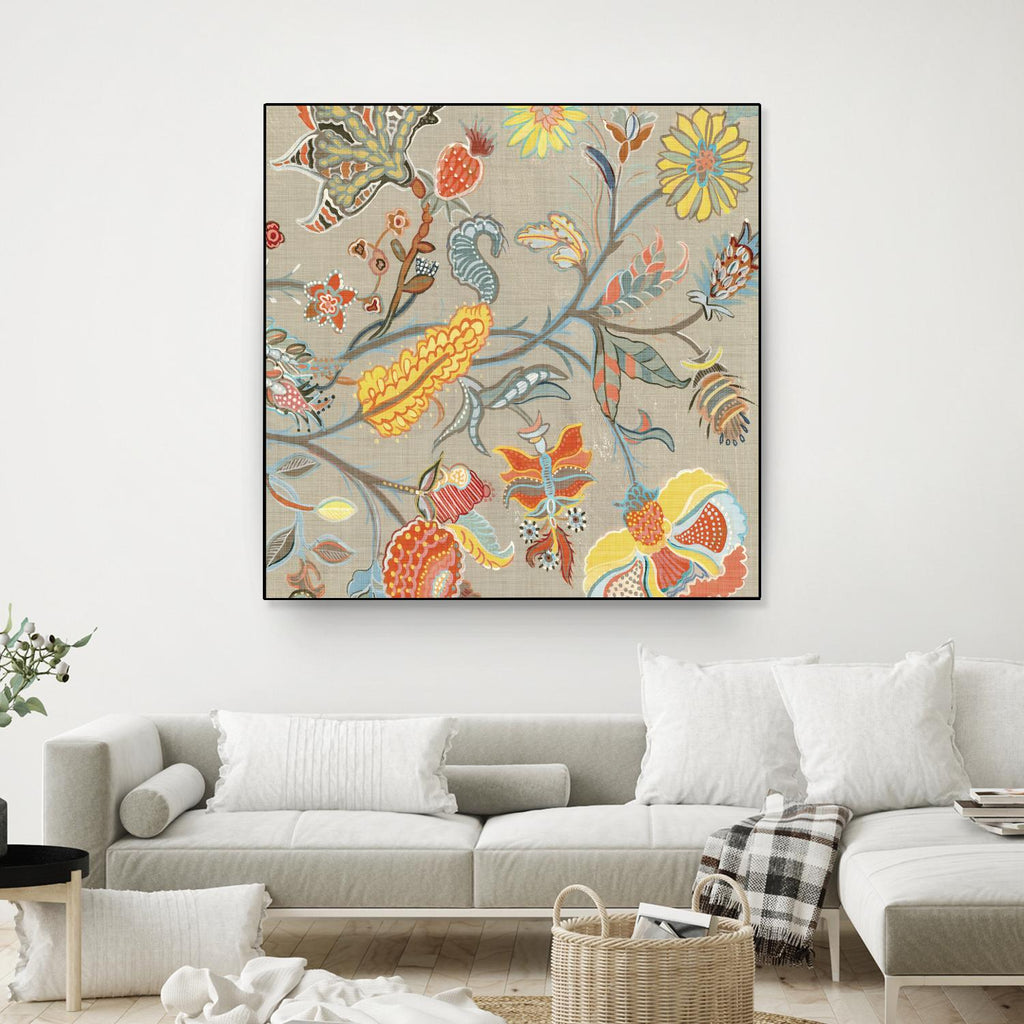 Folklore II by Maya Woods on GIANT ART - yellow floral
