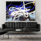 A Light Trails IV by Norm Stelfox on GIANT ART - black abstract