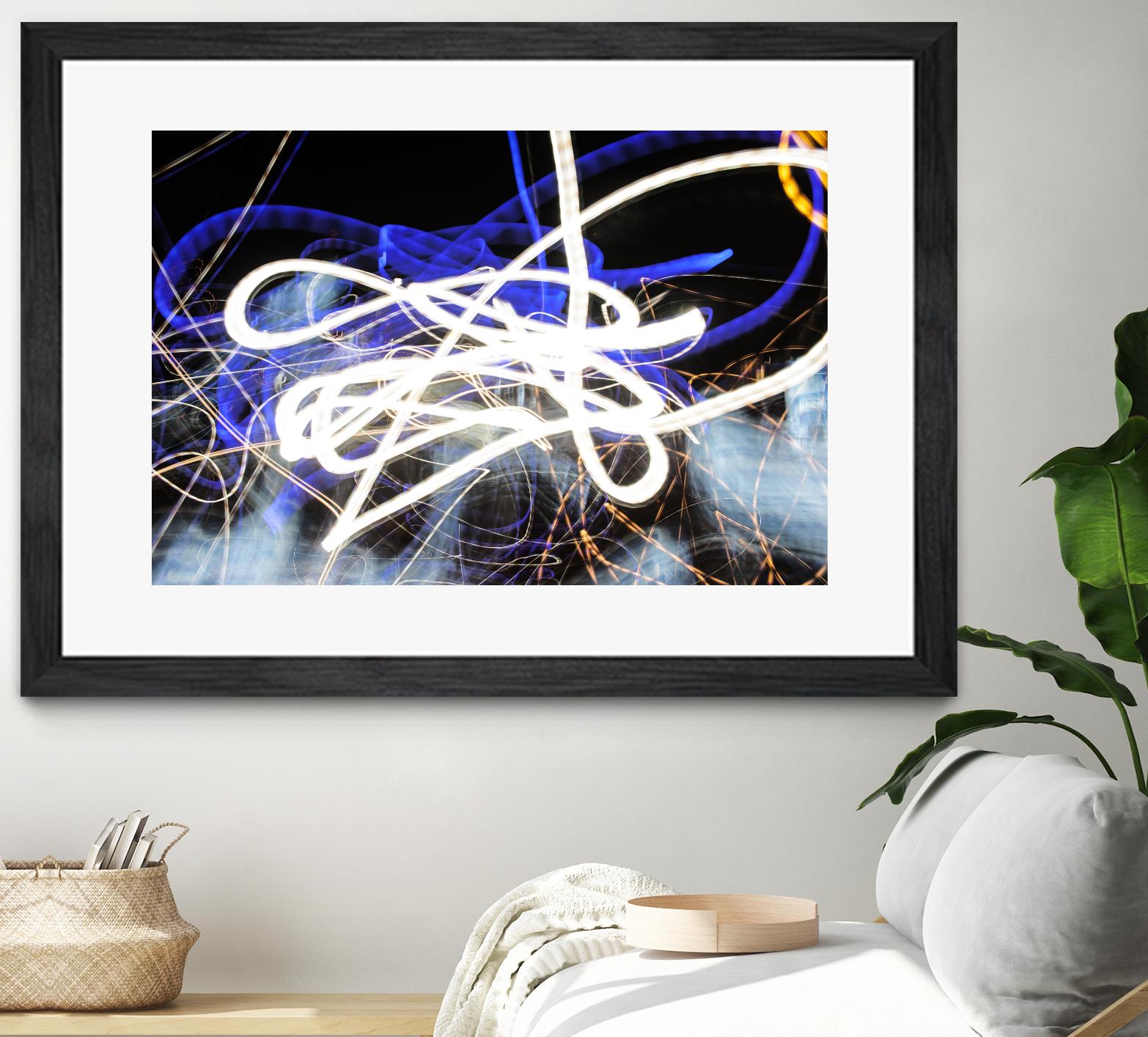 A Light Trails IV by Norm Stelfox on GIANT ART - black abstract