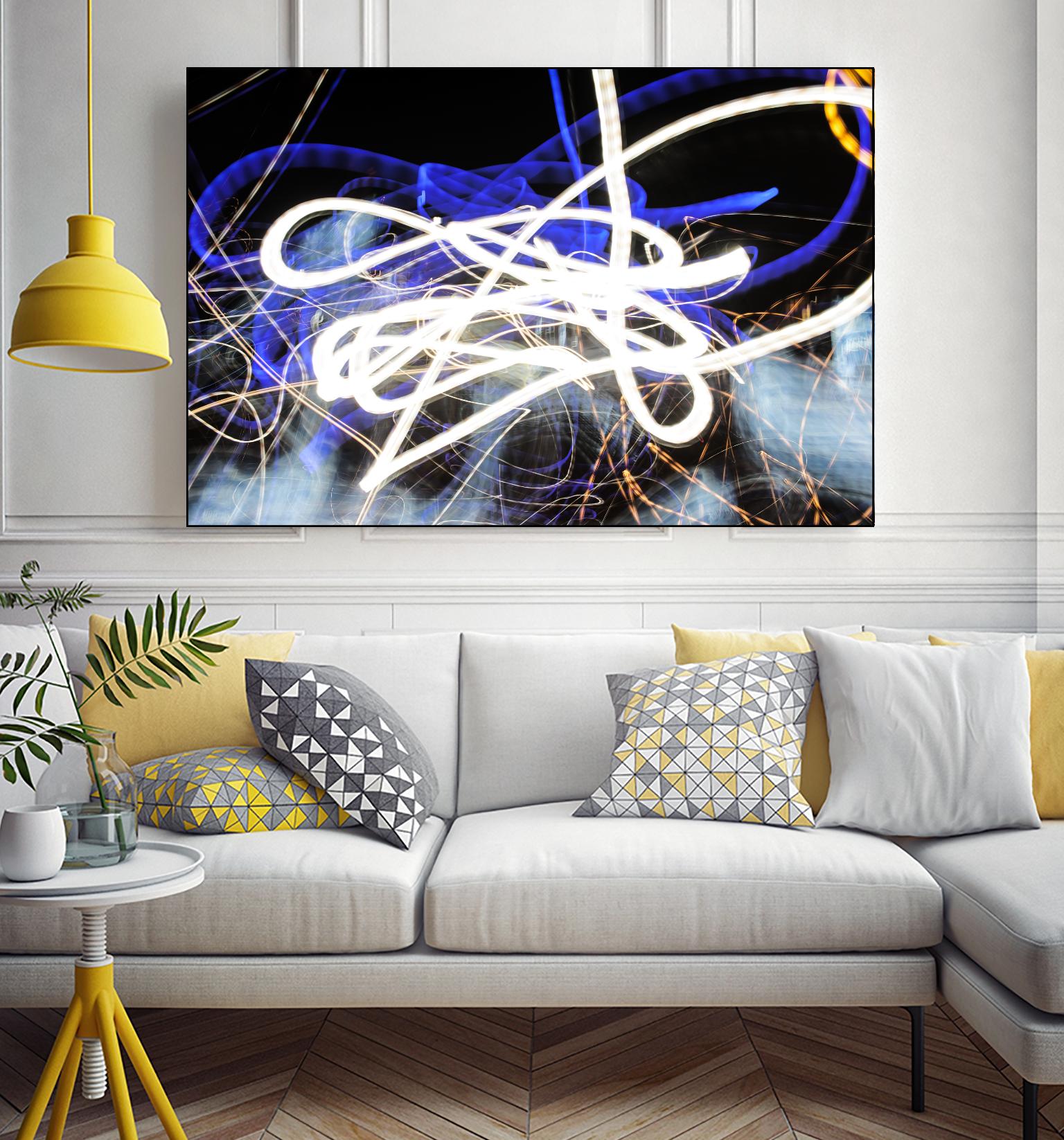 A Light Trails IV by Norm Stelfox on GIANT ART - black abstract