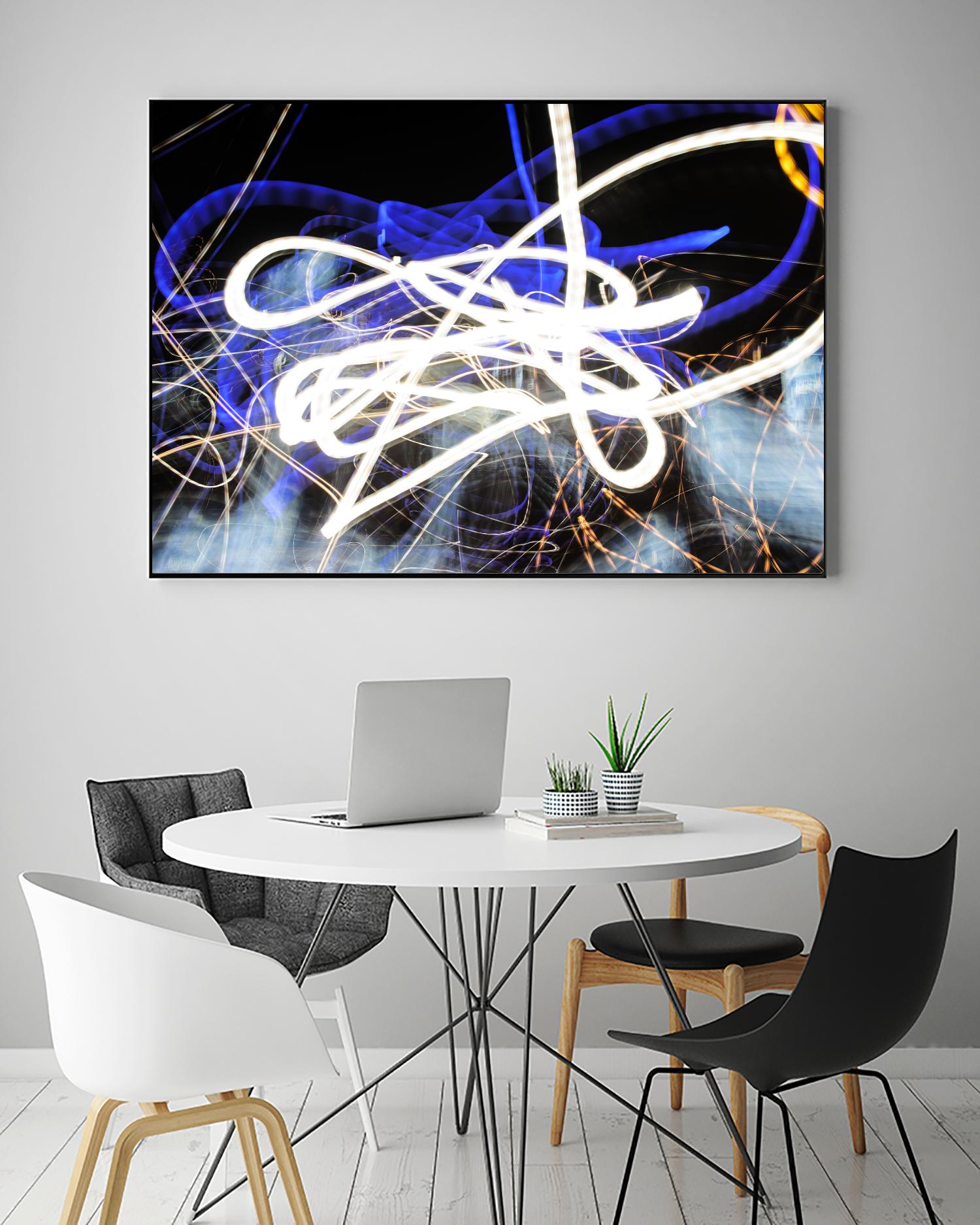 A Light Trails IV by Norm Stelfox on GIANT ART - black abstract
