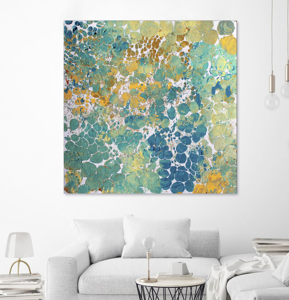 Textured by Irena Orlov on GIANT ART - yellow abstract