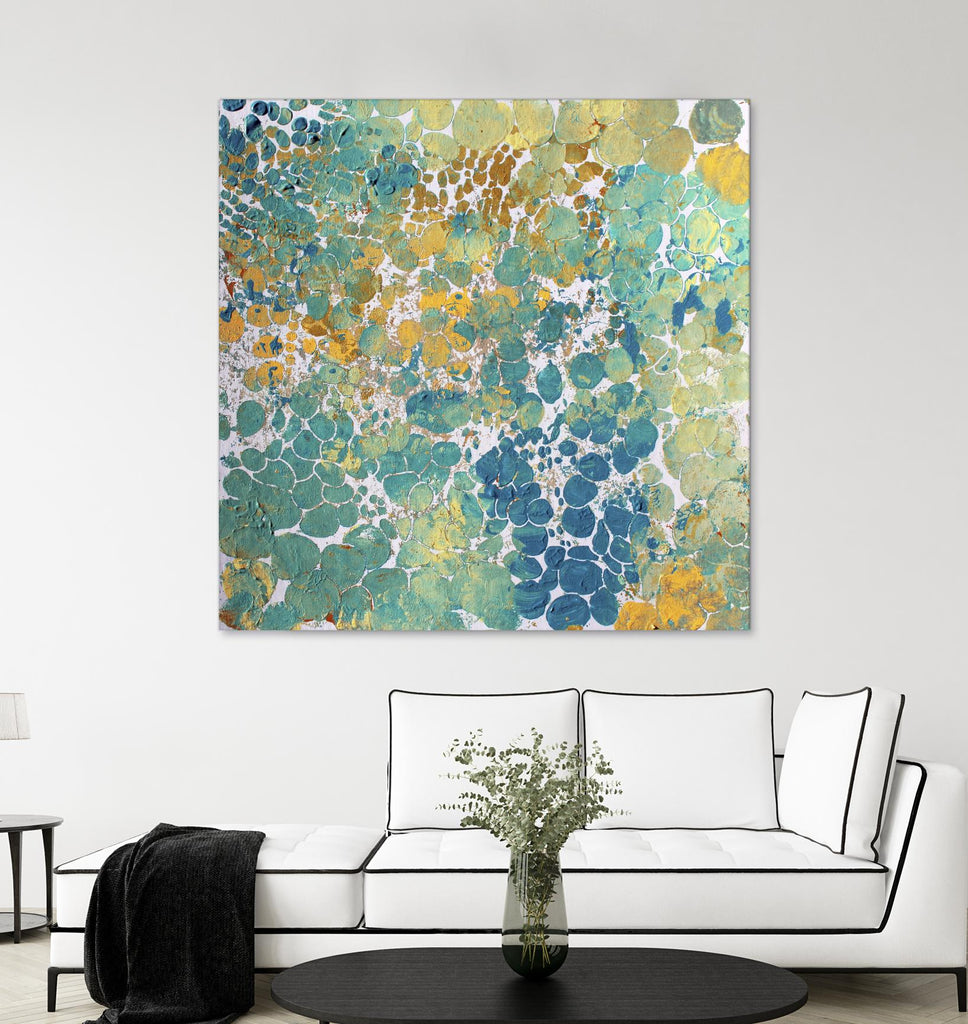 Textured by Irena Orlov on GIANT ART - yellow abstract