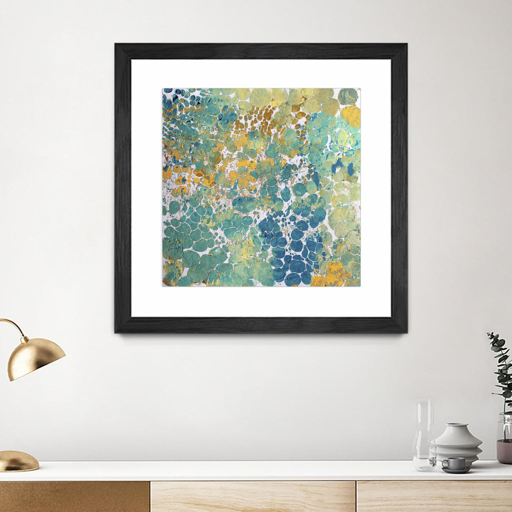 Textured by Irena Orlov on GIANT ART - yellow abstract