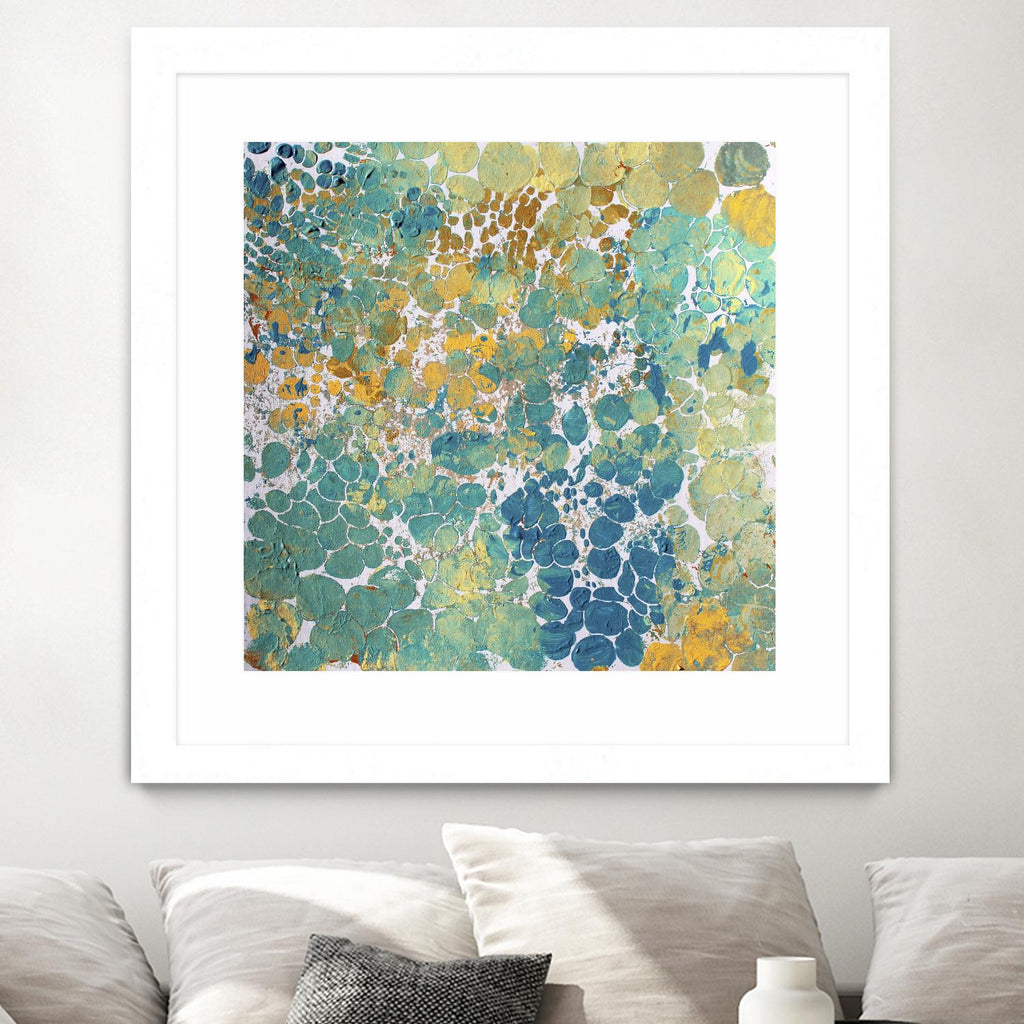 Textured by Irena Orlov on GIANT ART - yellow abstract