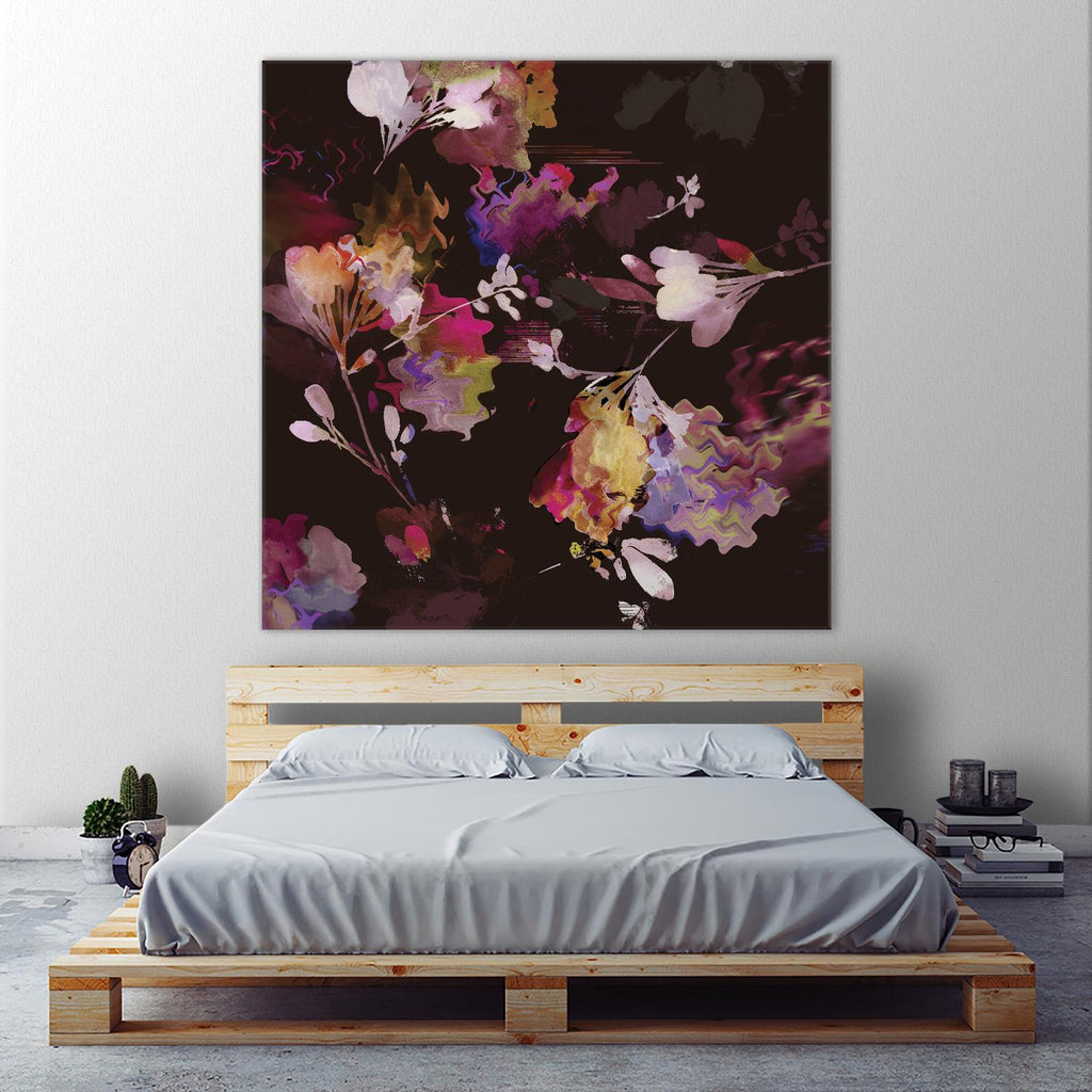 Glitchy Floral III by PI Studio on GIANT ART - pink abstract