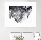 Black Drip by PI Studio on GIANT ART - white abstract