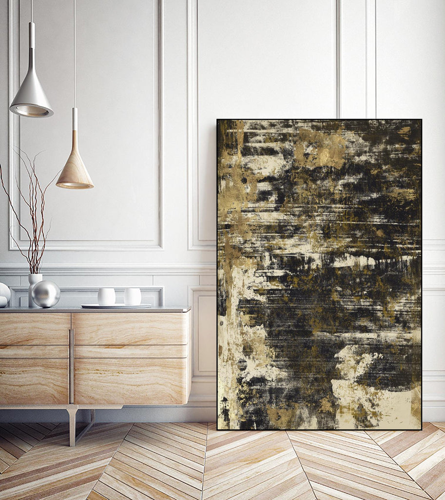 Slash I by PI Studio on GIANT ART - yellow abstract