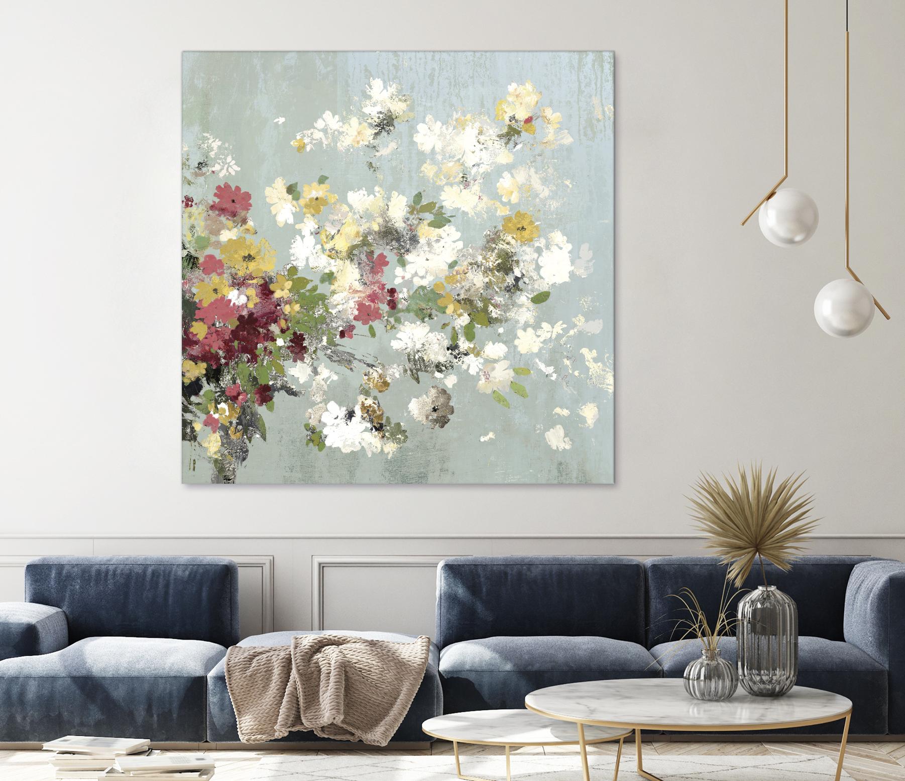 Abstract Bouquet II by Allison Pearce on GIANT ART - white floral